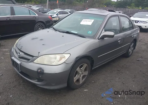 2005 Honda Civic Ex from USA, damaged, VIN 2HGES26715H543989